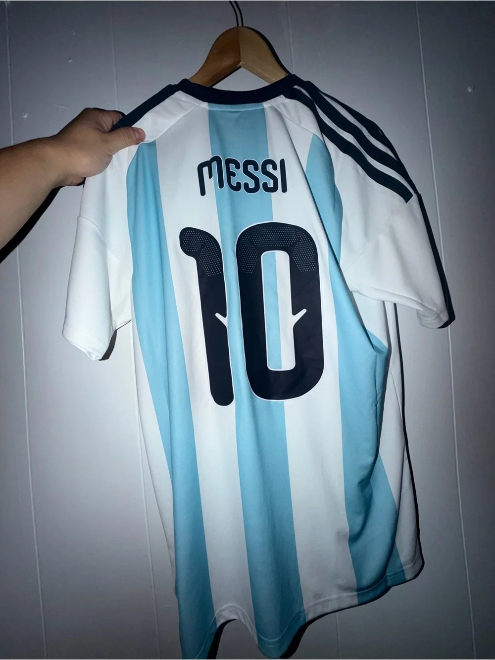 Men Adidas Argentina Lionel Messi #10 Jersey Size L
